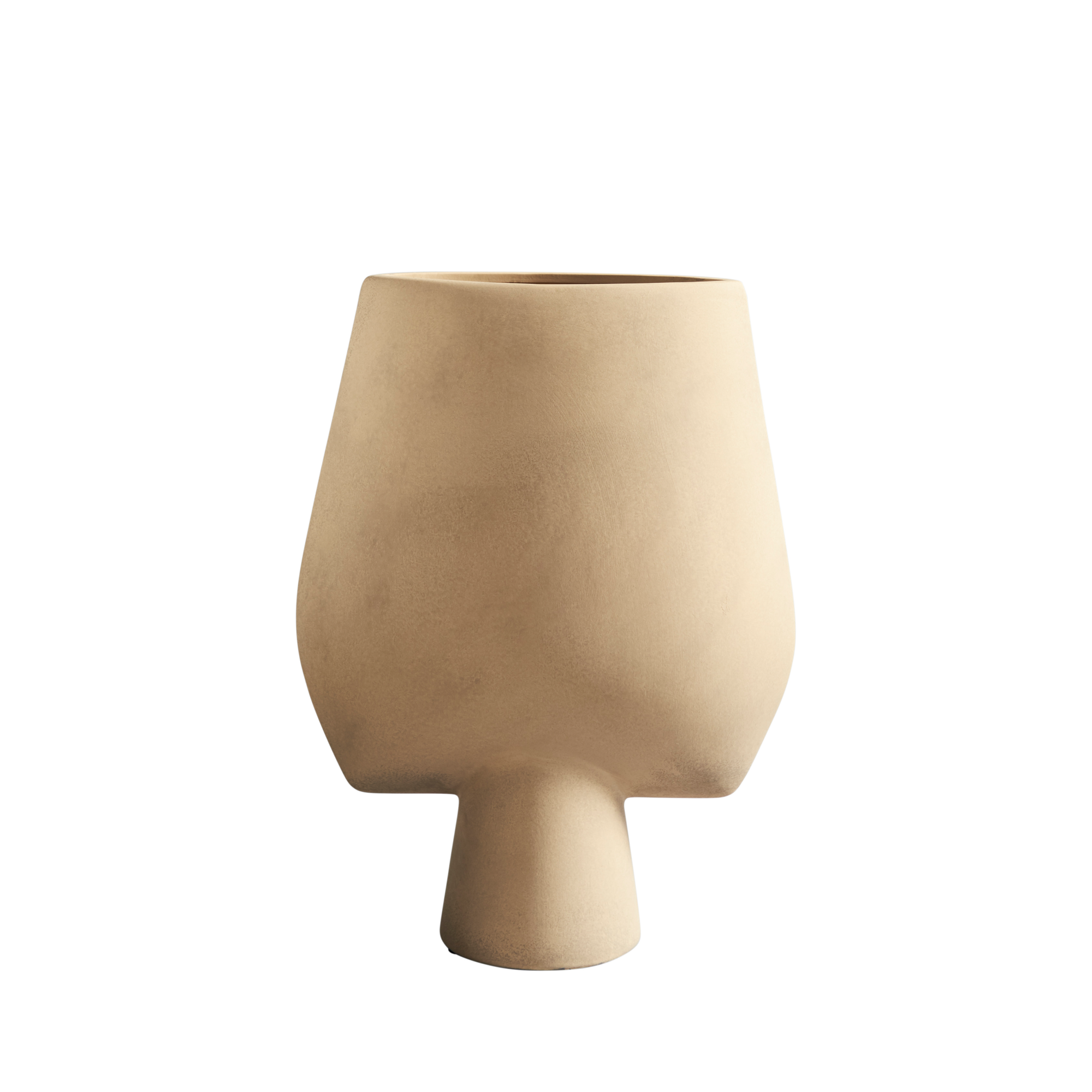 Vaas Sphere Square groot zand