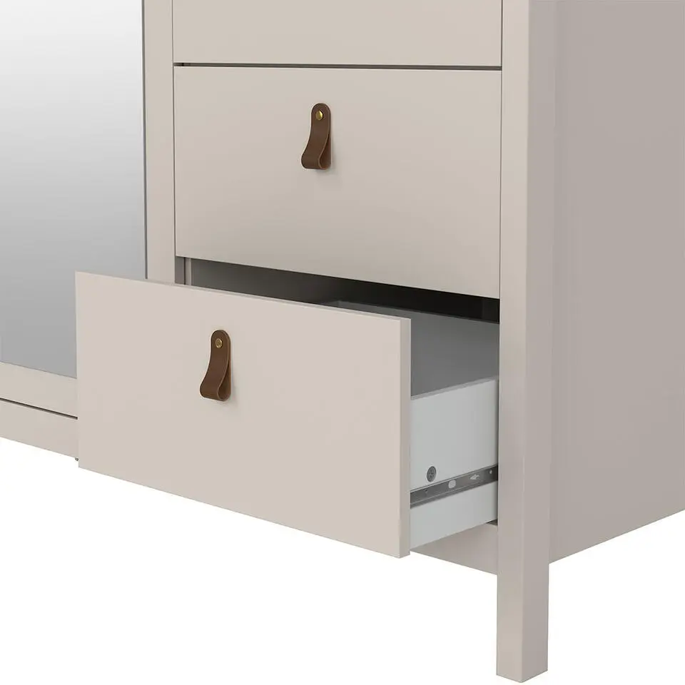Hioshop Madrid kledingkast 3 deuren 150x200cm cashmere