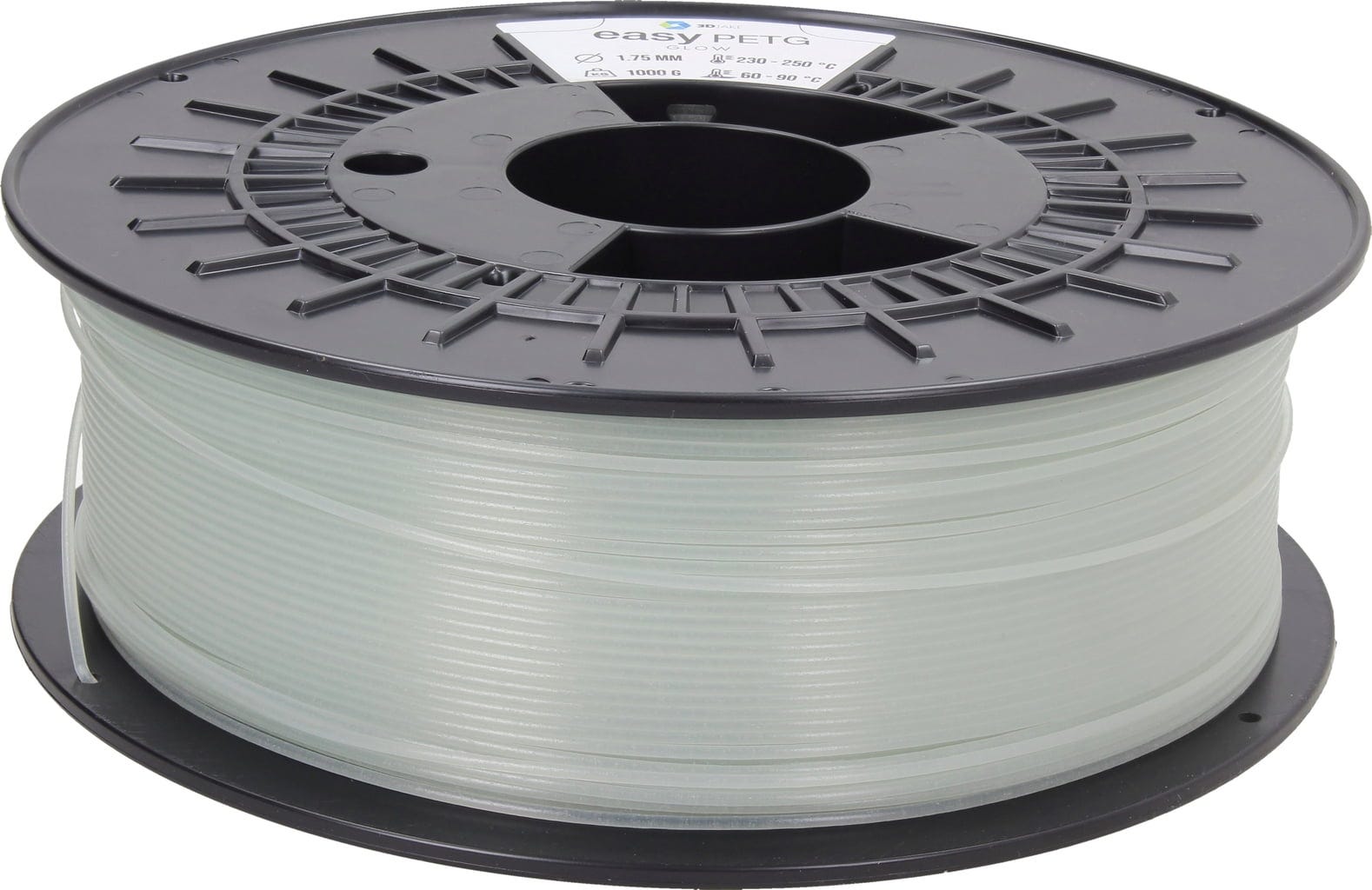 3DJAKE  easyPETG Glow, 1,75 mm / 1000 g    PETG Filament für robuste & präzise Drucke in Glow