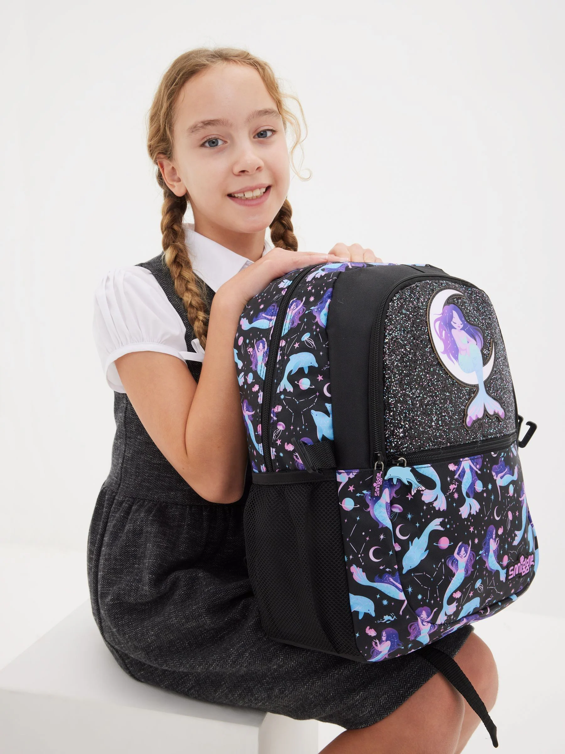 Zwart - Smiggle Limitless Classic Attach rugzak