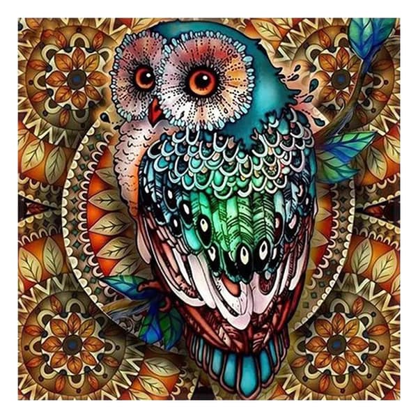 Diamond Painting / DIY 5D Diamantmaling - 30x30 cm – Ugle