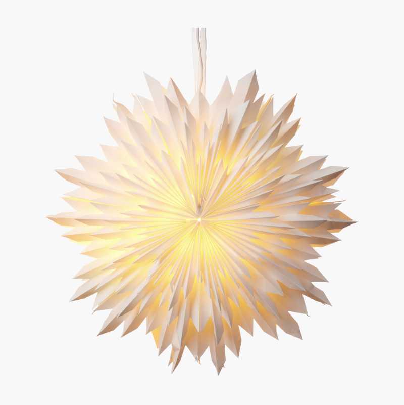 Adventsstjerne, snøkrystall, 50 cm
