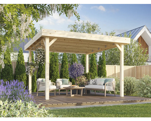 Gazebo Palmako Lucy 12,2 m² 349 x 349 cm gegrond