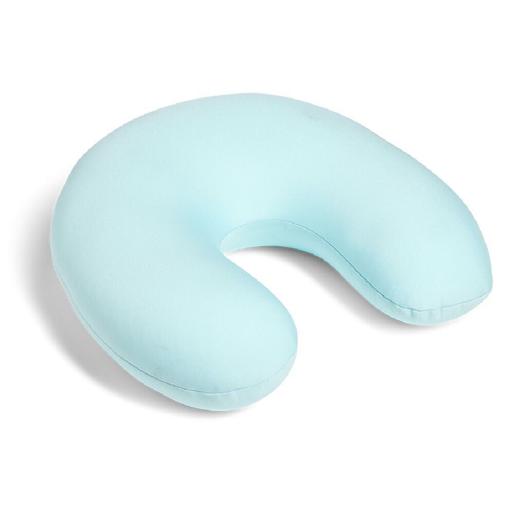 Coussin de voyage bleu clair 28x28x9cm