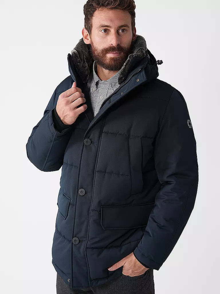 STRELLSON Steppjacke PLAZA dunkelblau
