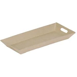 Plateau moderne rectangulaire 11x26x3cm - Kraft