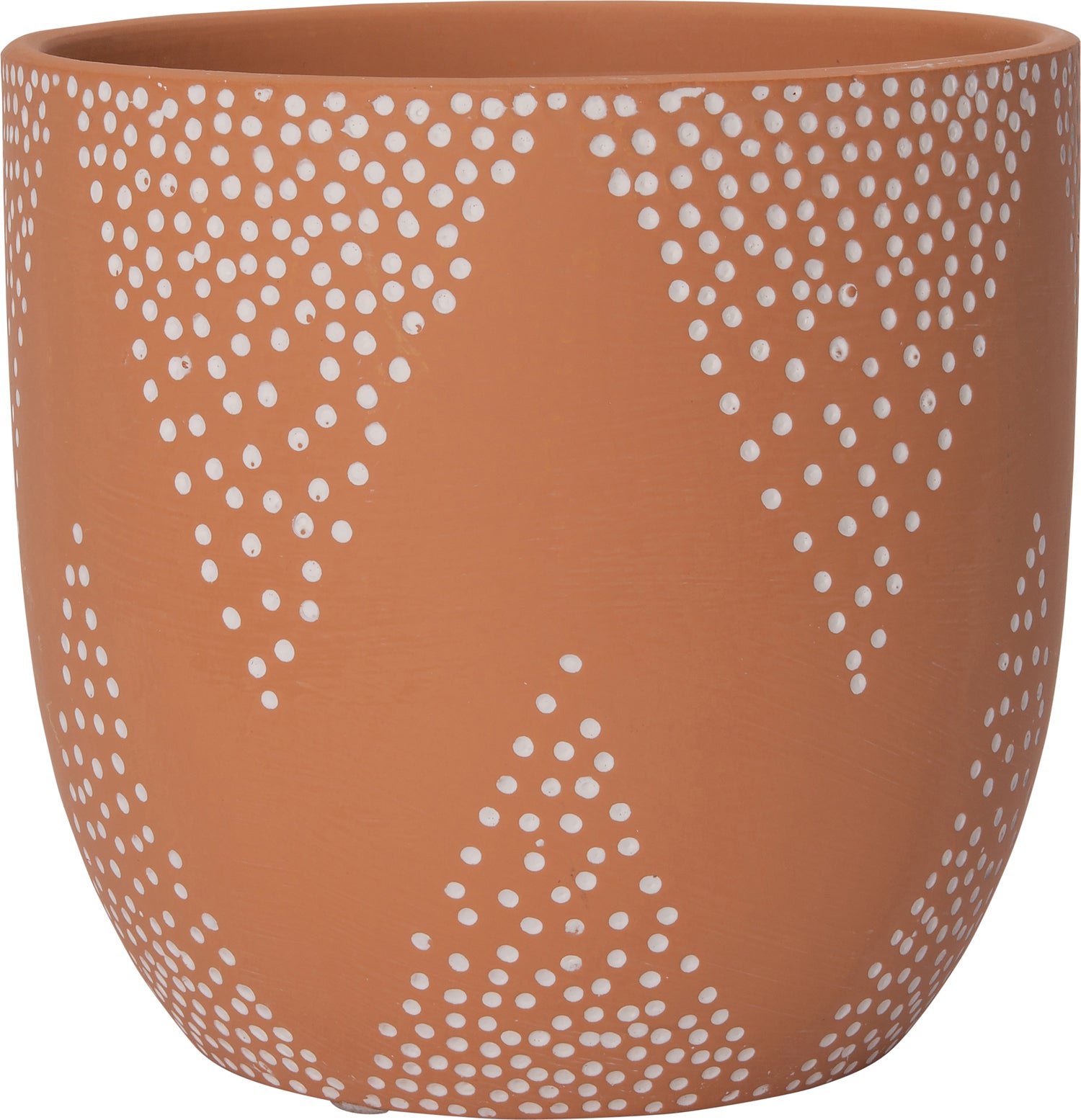 Intratuin bloempot Ids oranje D 13,5 H 12,5 cm