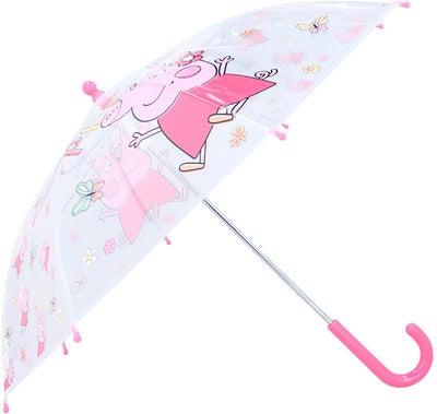 Peppa Gris Paraply Rainy Days, Rosa