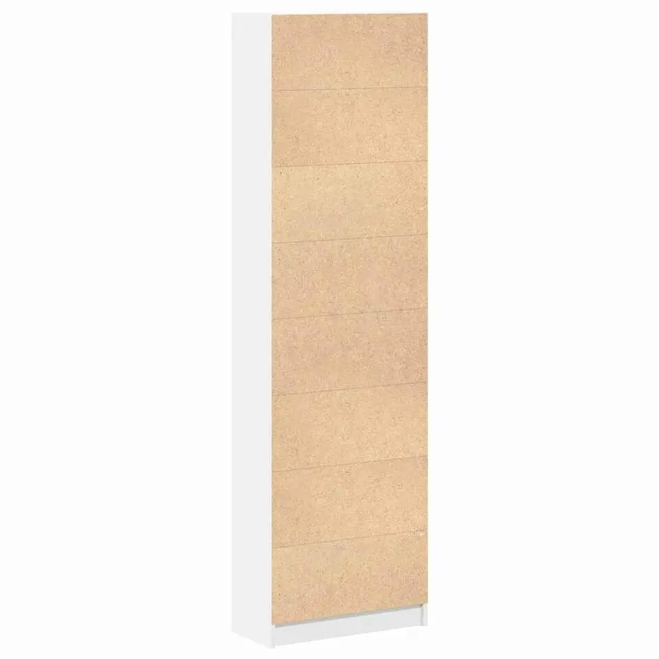 vidaXL - 2-deurs Kledingkast met planken - Bewerket hout - Wit - 55x25x189 cm