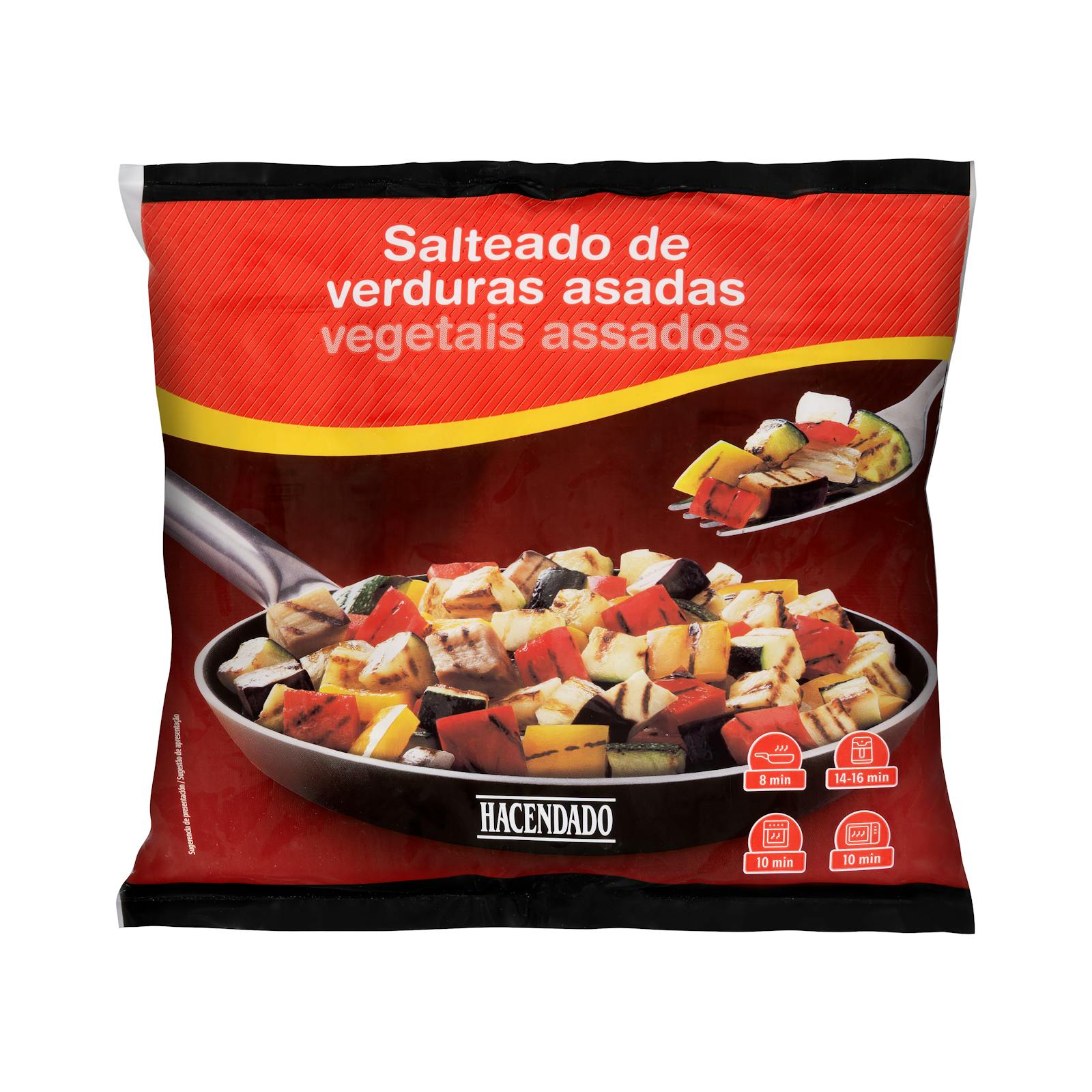 Légumes rôtis sautés de Hacendado, surgelés