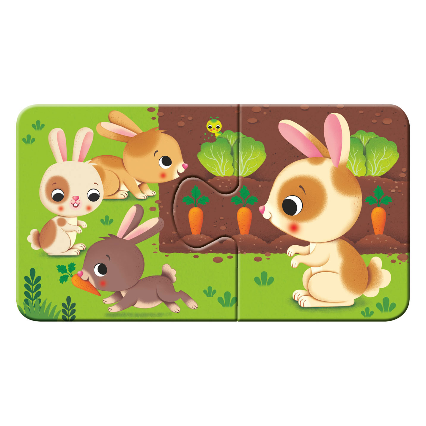 Dieren en hun Kleintjes Puzzel, 9x2st.