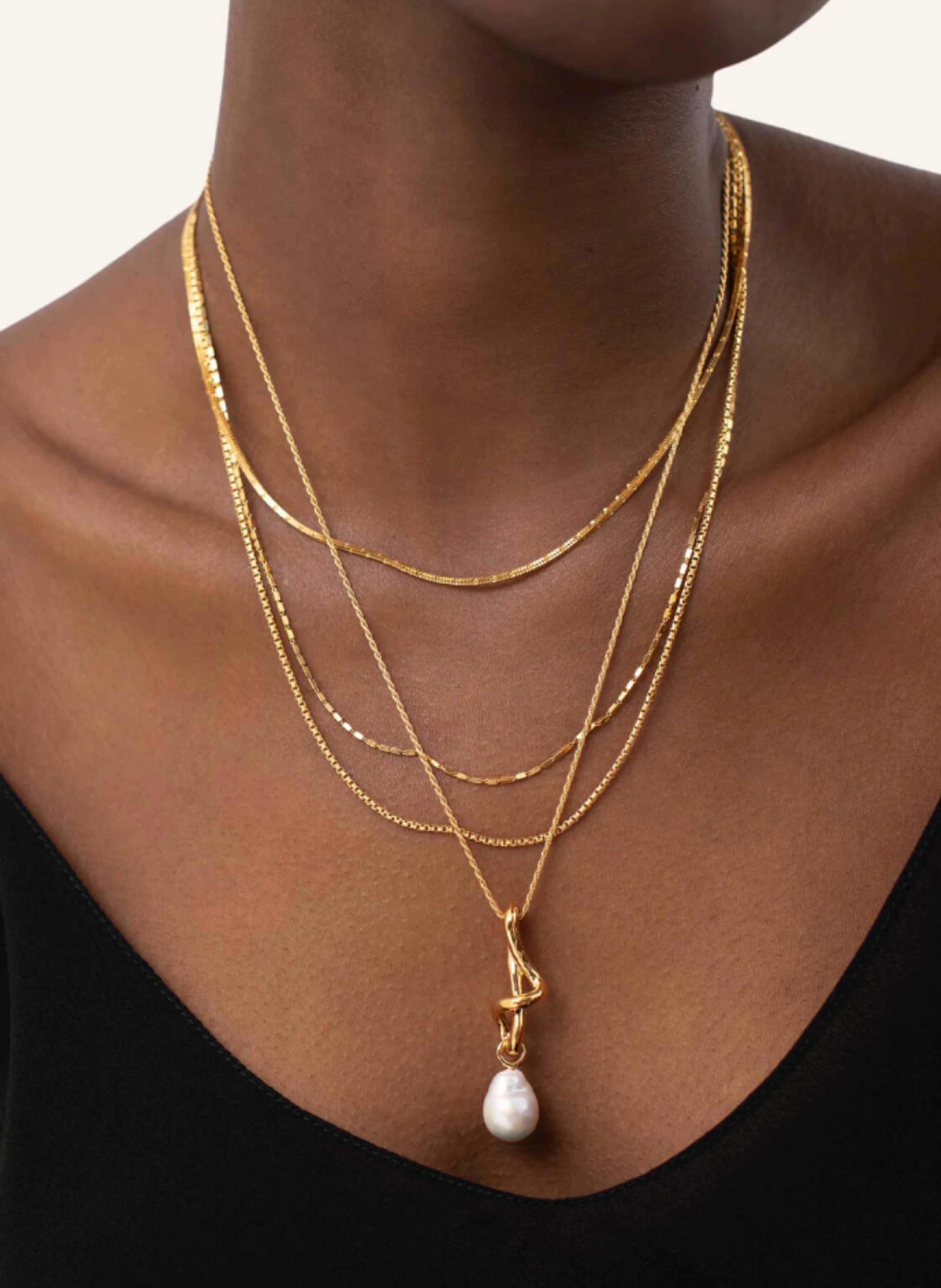 MISSOMA Kette KNOT PEARL DROP by GLAMBOU