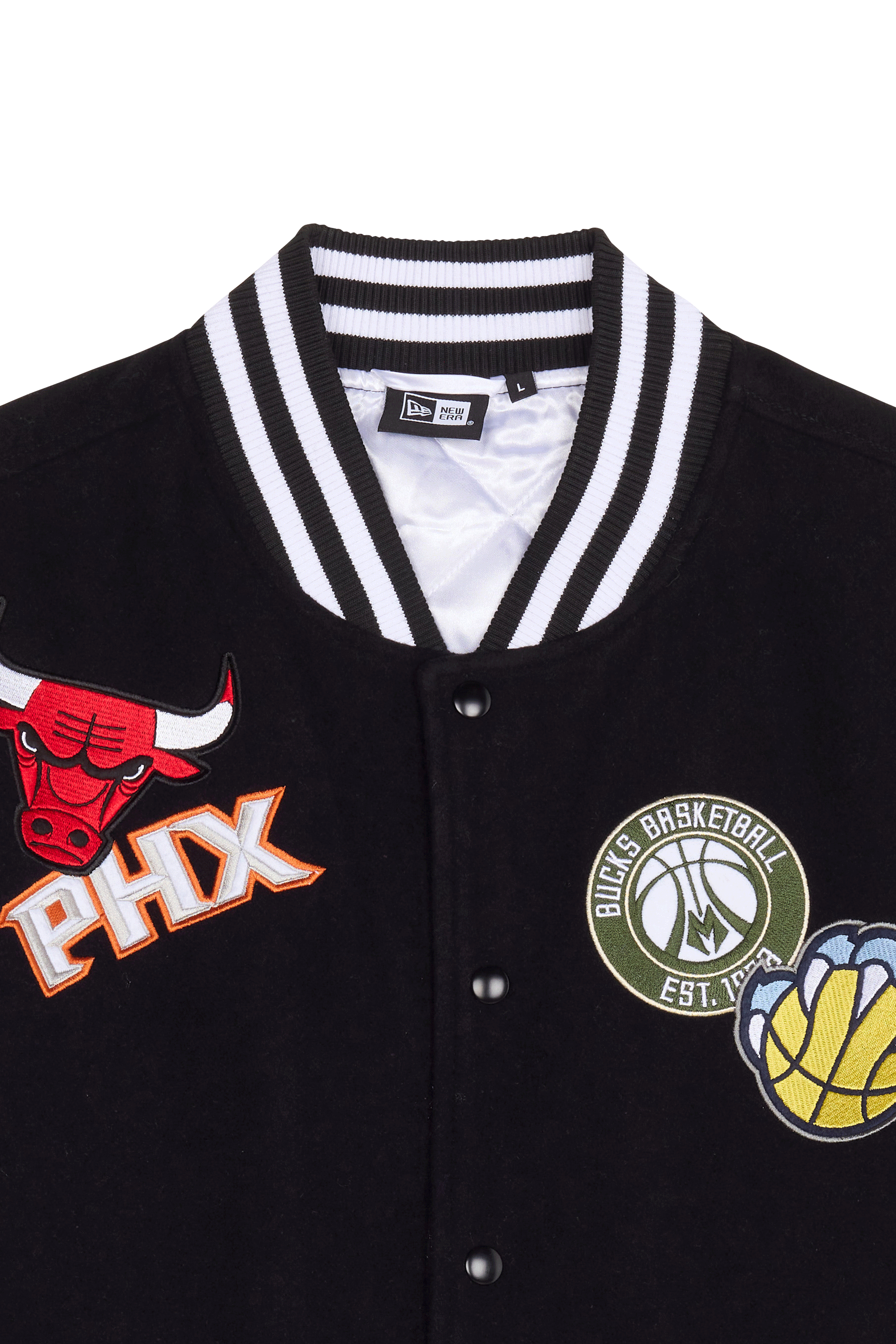 NEW ERA Bomber NBA BADGE VARSITY Noir