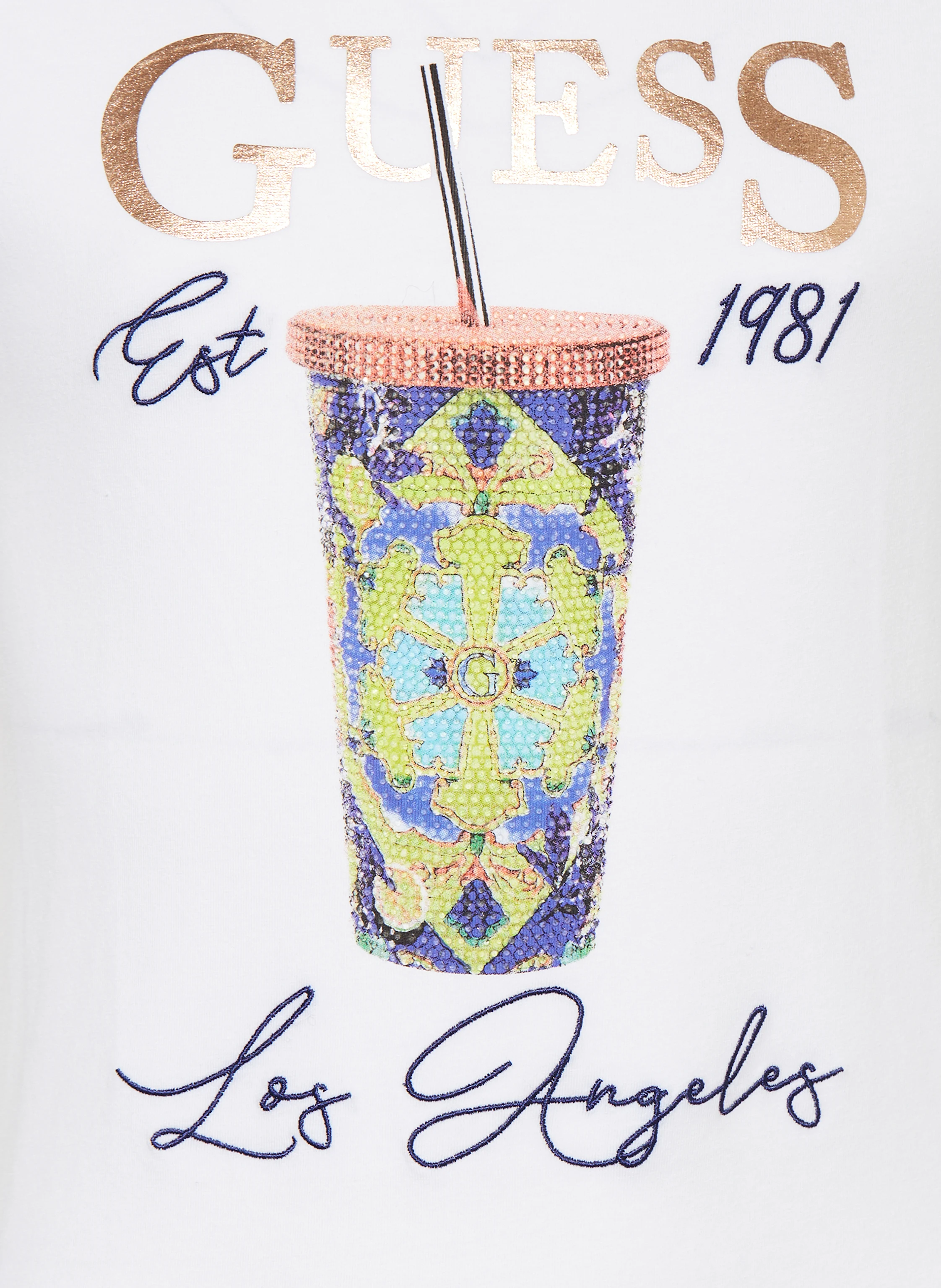 GUESS T-Shirt mit Pailletten