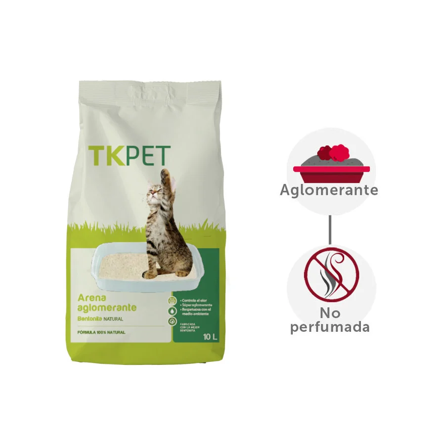 10 L TK-Pet Arena Aglomerante de Bentonita y Natural para Gatos