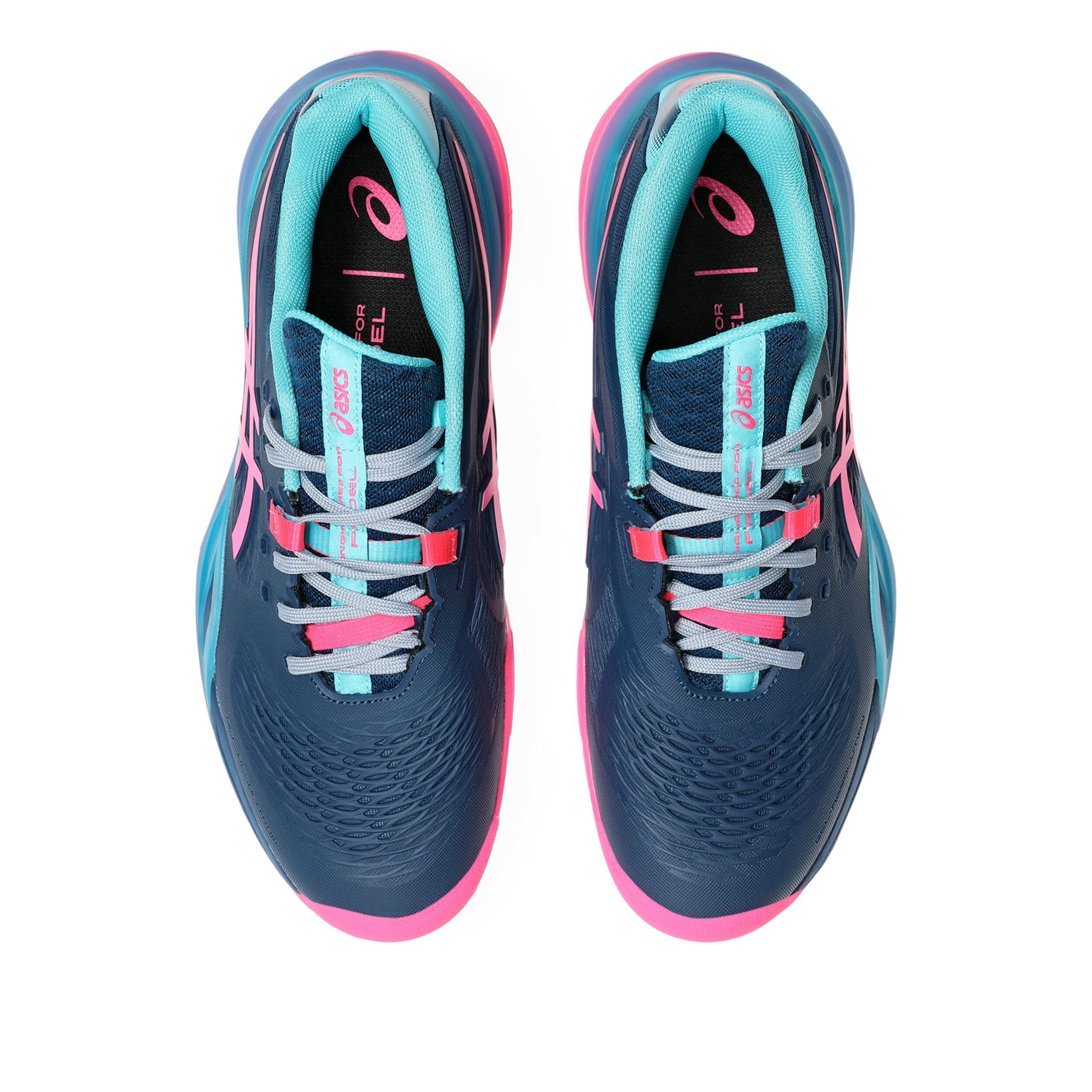 ASICS Gel-Resolution X Chaussures Padel Hommes - Bleu Petrol, Pink