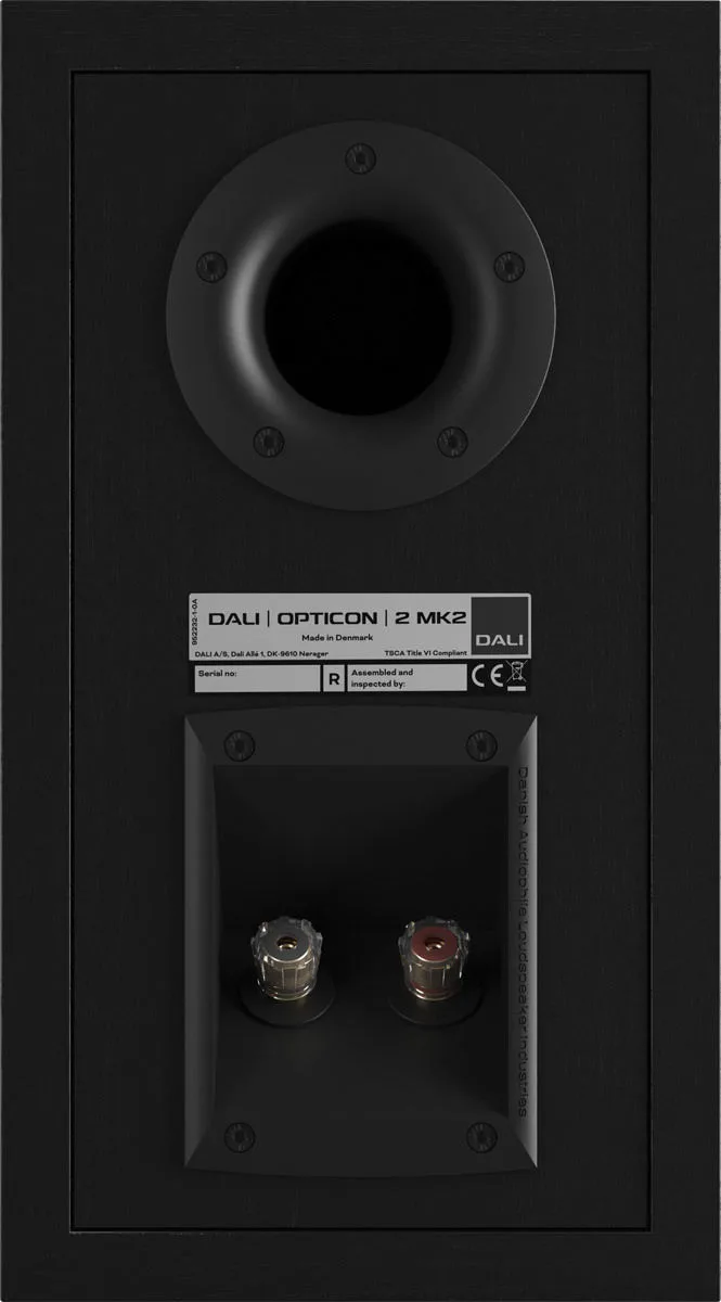 Dali Opticon 2 MKII Noir satin (la paire) Enceintes bibliothèque