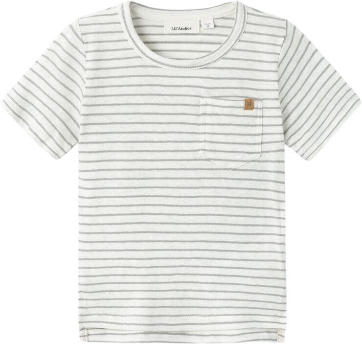 Lil' Atelier NMMHEKTOR SS TOP LIL Limestone/coconut milk