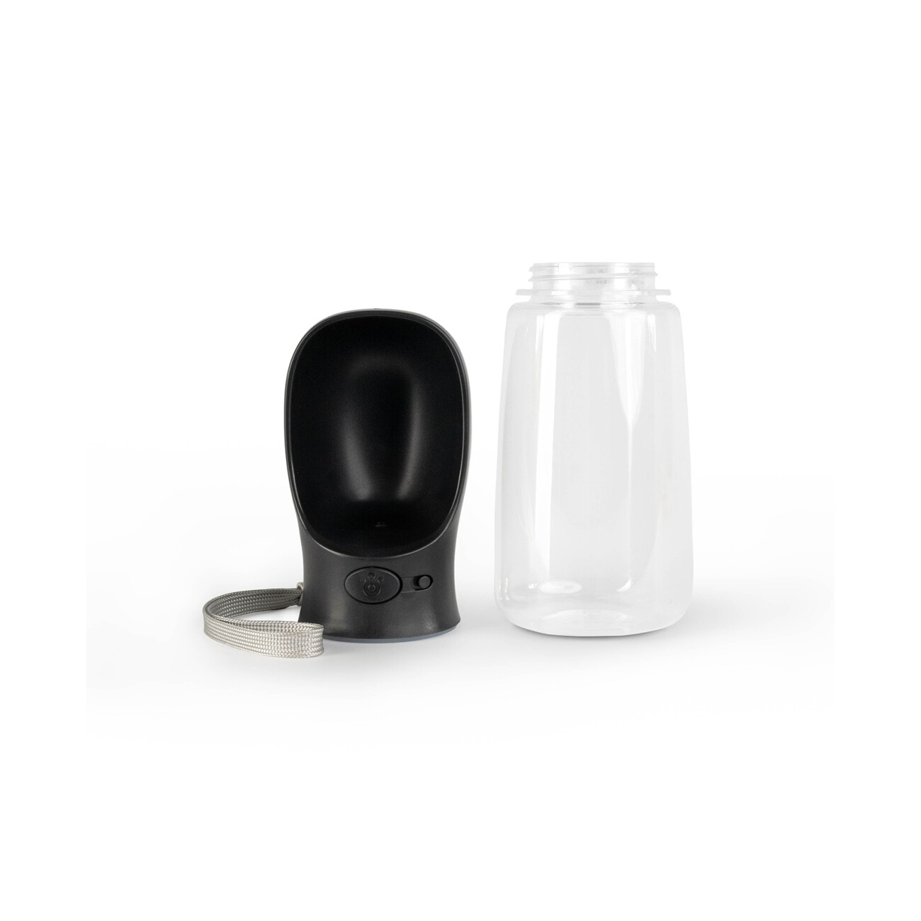 Lionto Hundetrinkflasche für Unterwegs schwarz 500 ml