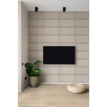 Wandkussen boucle taupe 60x30 cm