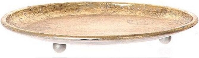 Decoratiebord Taza goud D 30 H 4 cm
