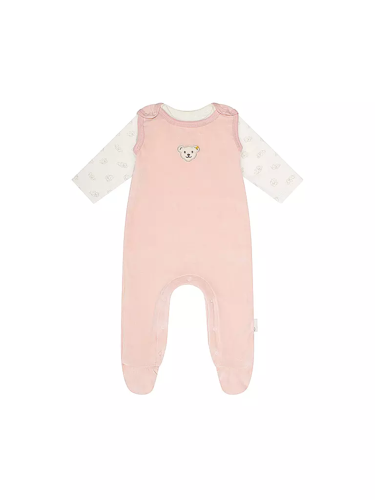 STEIFF Baby Strampler Set 2 teilig rosa