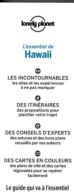 LONELY PLANET - ESSENTIEL DE HAWAII EN FRANCAIS