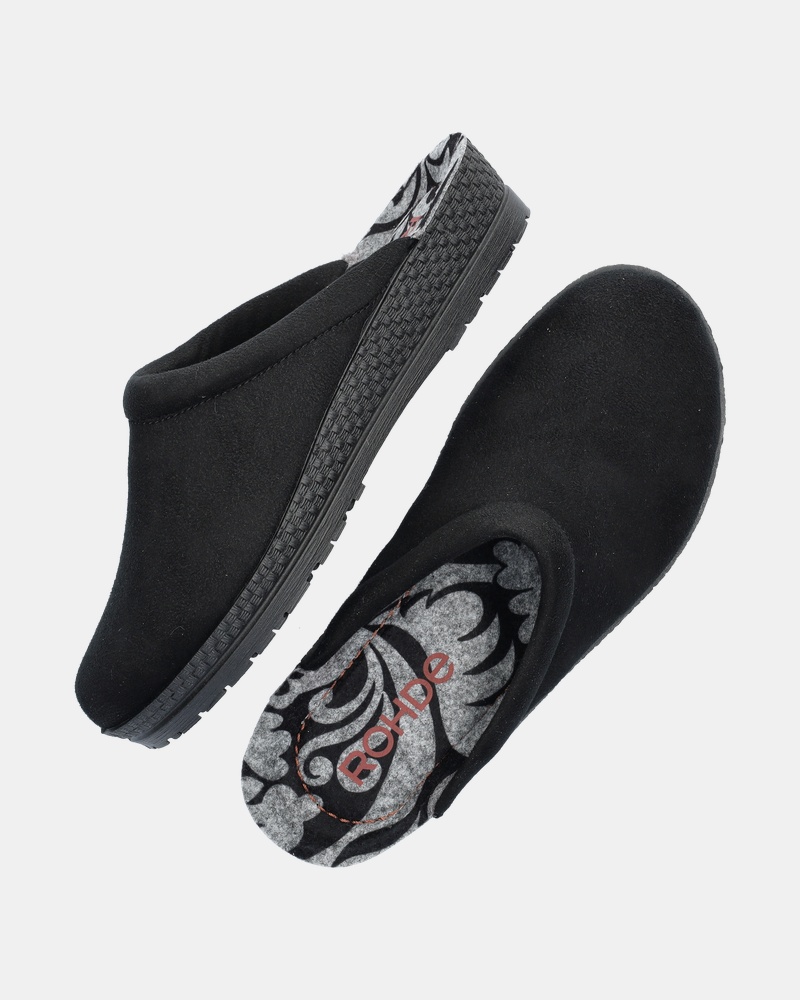 Rohde Pantoffels  - zwart