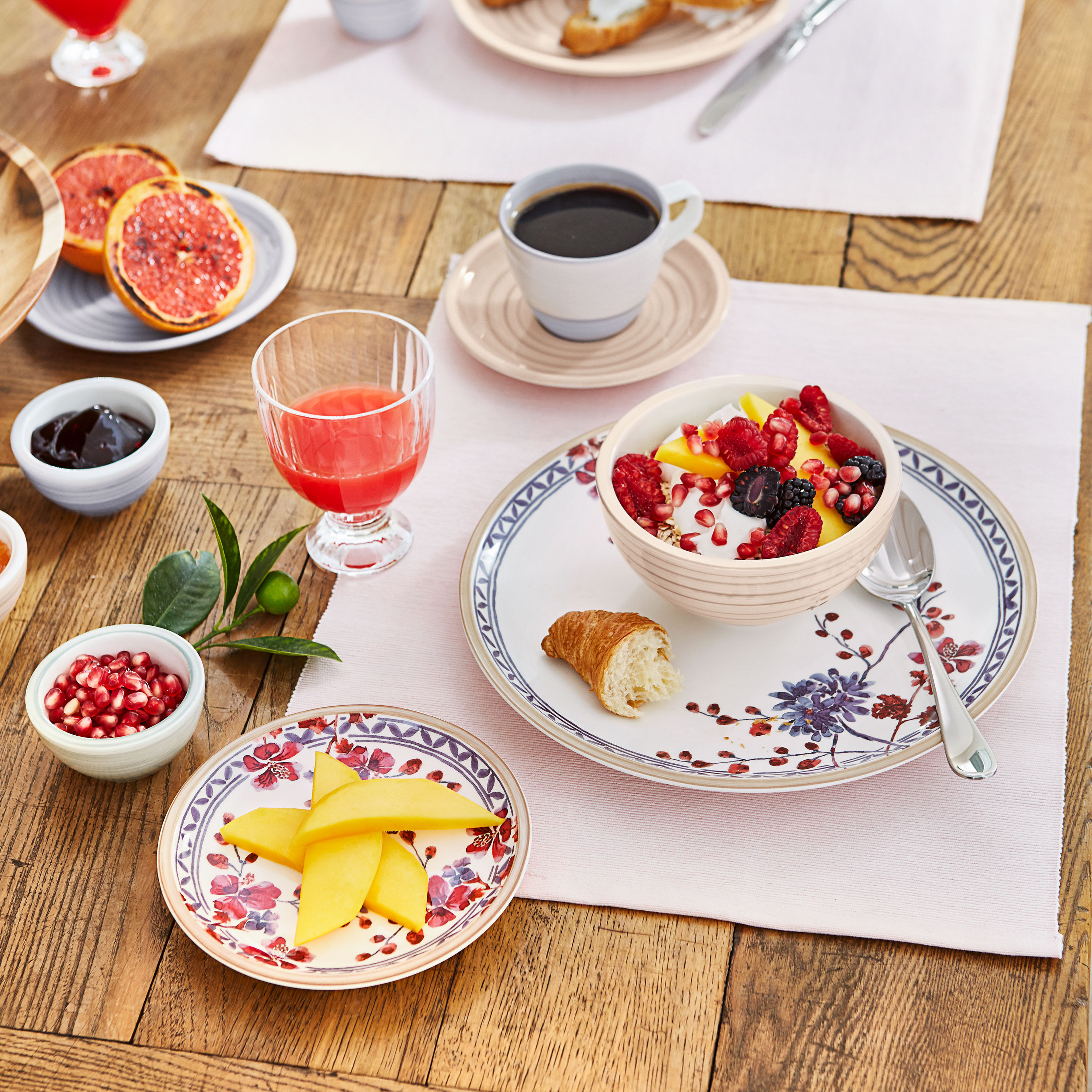 Artesano Bread plate Multi-colored, 6.3'', Premium Porcelain