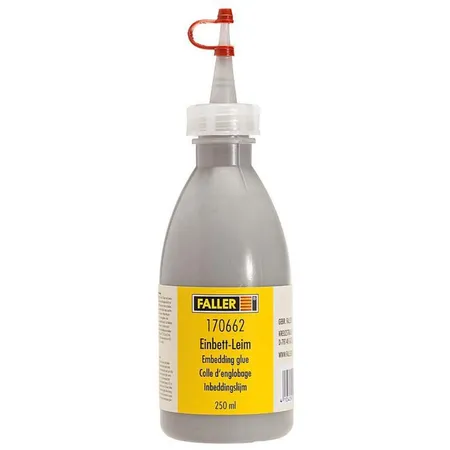 FALLER - Einbett-Leim, schottergrau, 250 ml