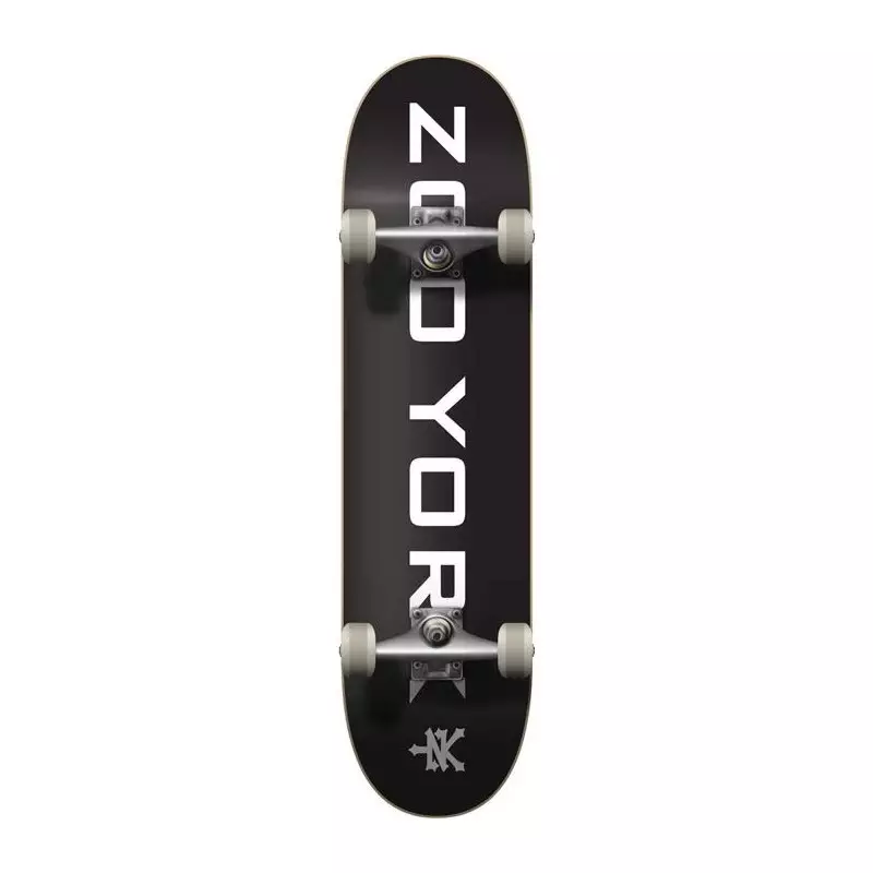 Skate ZOO YORK Logo Block Noir/Blanc 8.0