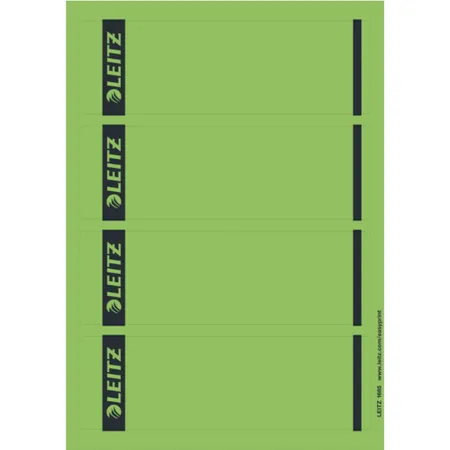 Leitz 16852035 Rückenschilder für Standard- und Hartpappe-Ordner, blau, 100 Stück
