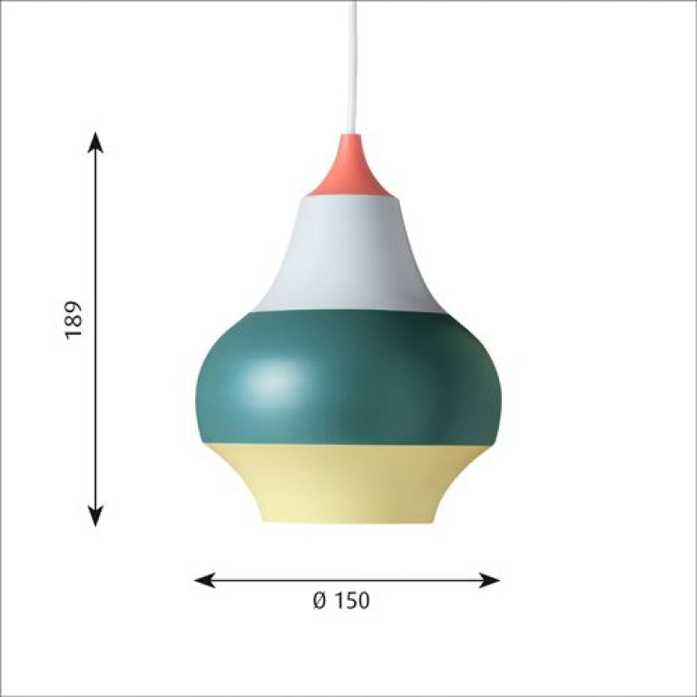 Louis Poulsen Cirque hanglamp Ø15 geel
