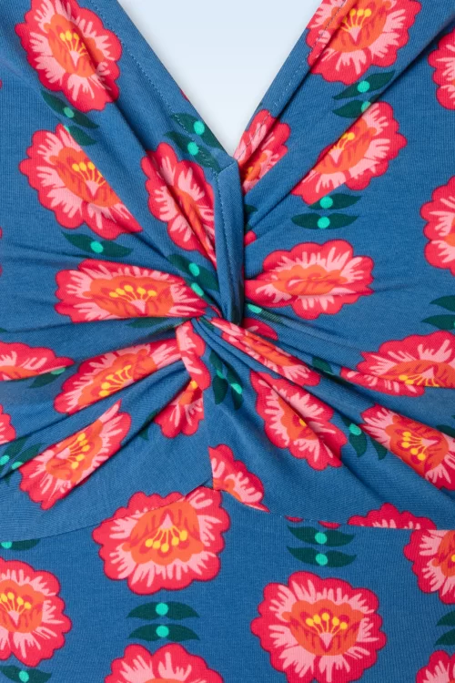 Blutsgeschwister Hot knot jurk in sweet flaming flower
