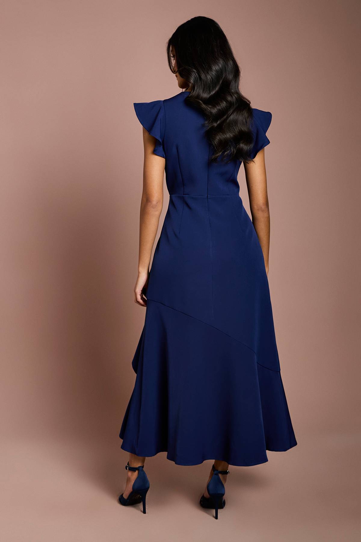 Coast Robe Midi À Volants Petite Taille