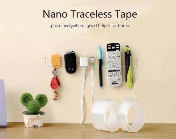 Nanotape Gjenbrukbar Dobbeltklebende Gjennomsiktig - 3M