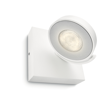 Philips opbouwspot Clockwork wit incl. WarmGlow LED-lichtbron