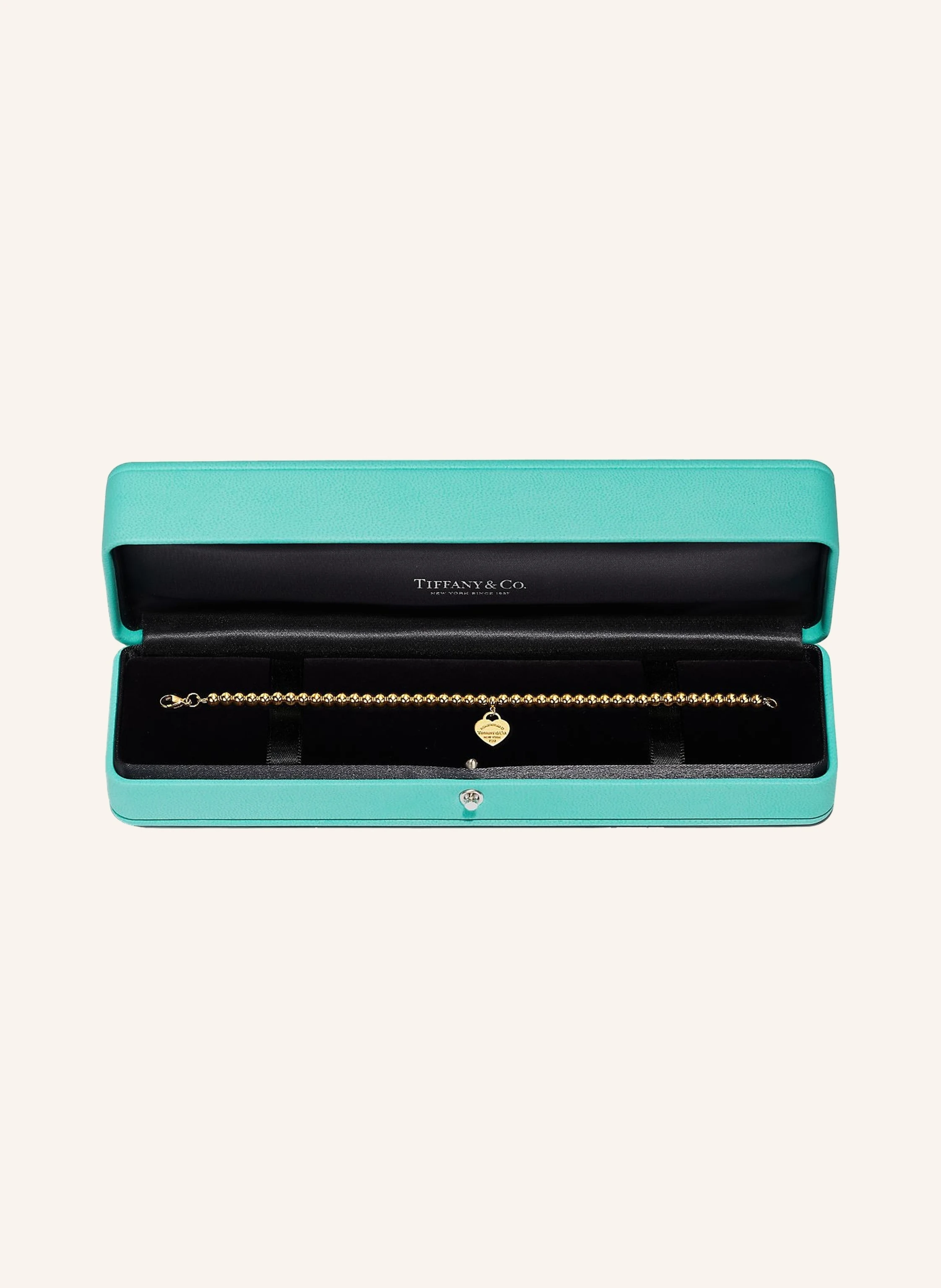 TIFFANY & Co. Return to Tiffany™ KUGELARMBAND MIT HERZANHÄNGER aus 18 Karat Gold
