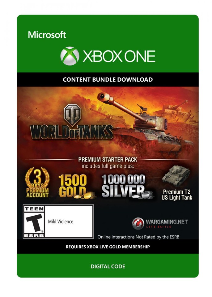 World of Tanks Premium Starter Pack- Xbox One