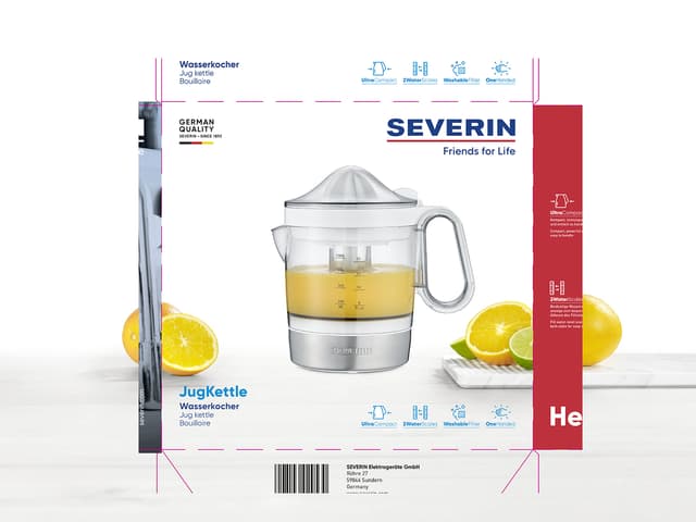 Severin Citruspresser 40 watt Hvid/Stål