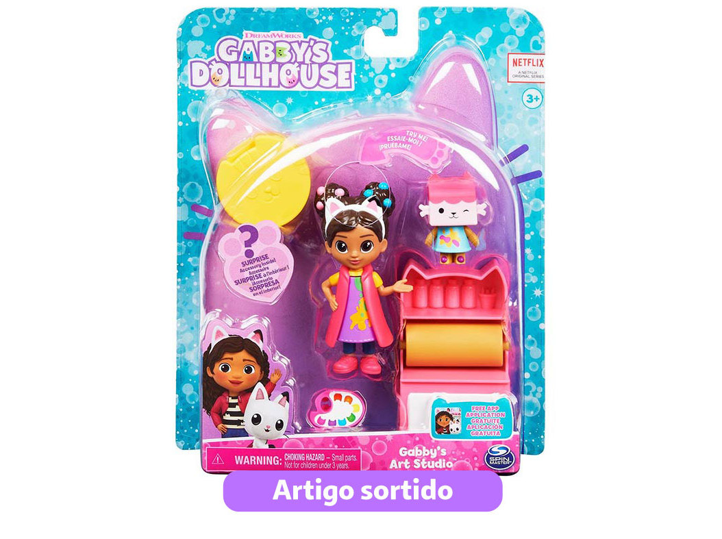CONJUNTO DE FIGURAS COM ACESSÓRIOS GABBYS DOLLHOUSE MODELOS SORTIDOS