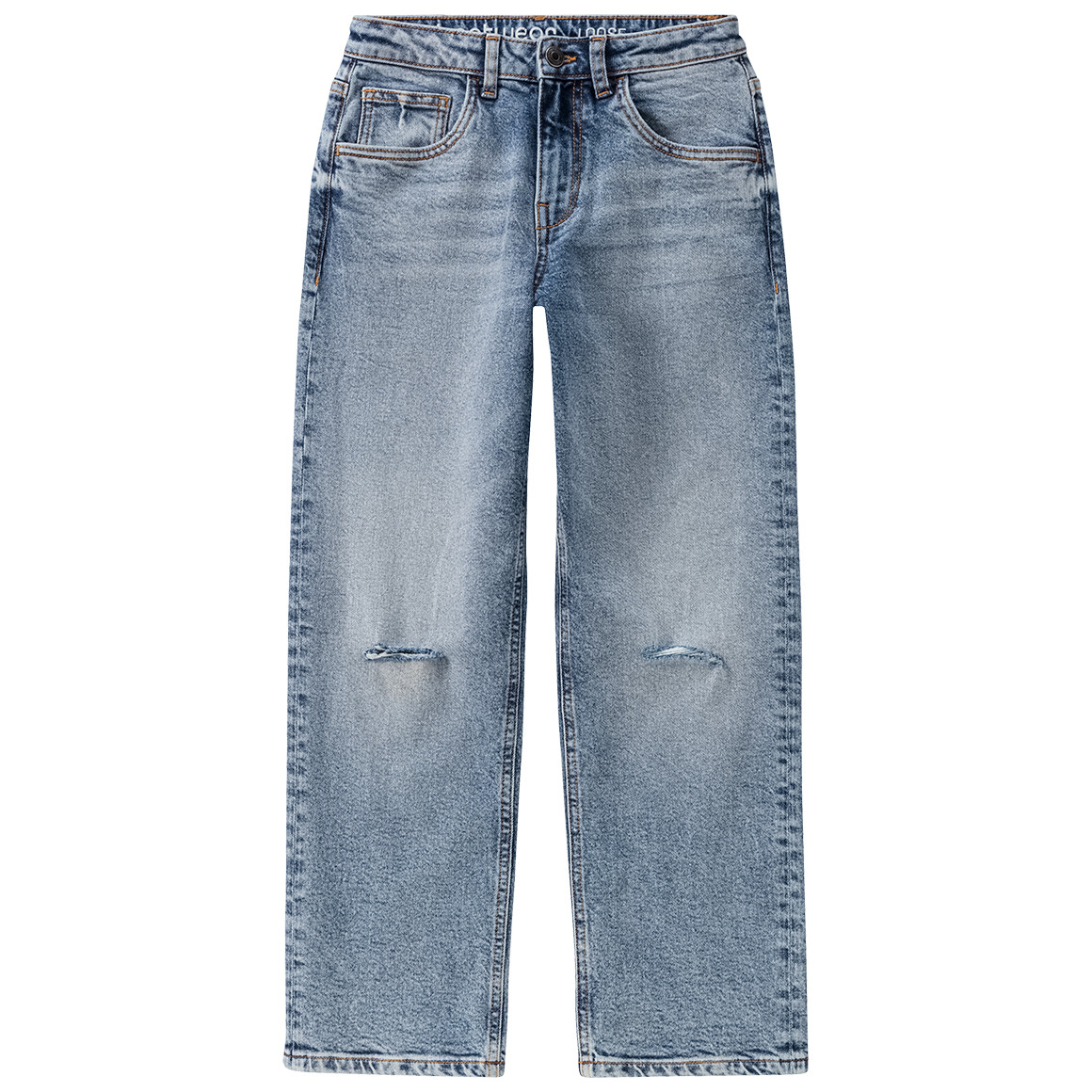 Beatwear Jungen Jeans mit Destroyed-Details hellblau
