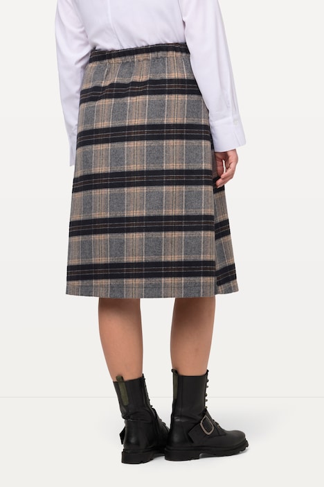Landhaus Kilt, Karo, A-Linie, Schmuckknöpfe, Wickeloptik