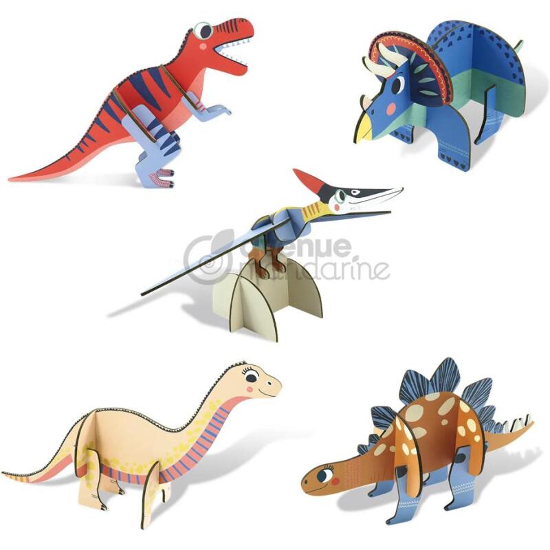 Puzzles 3D, Dino - Multicolore