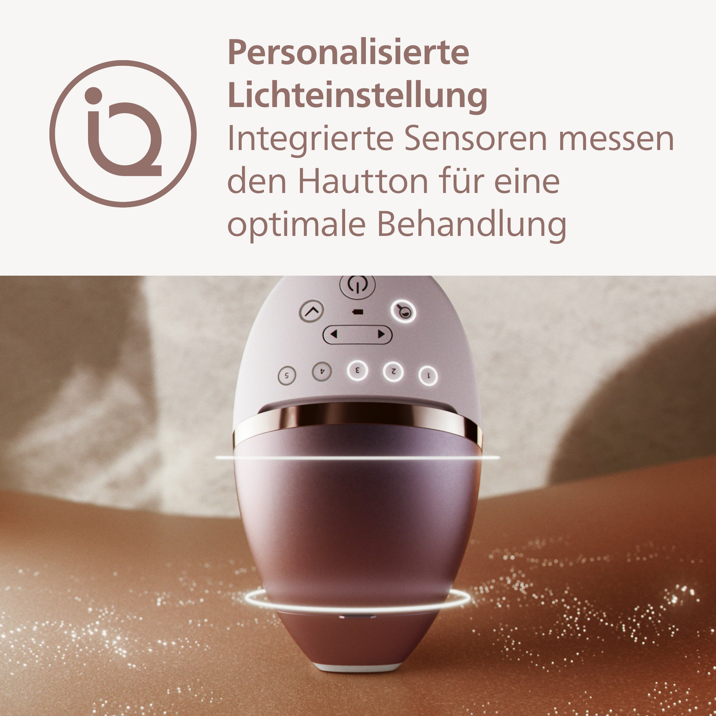Philips IPL-Haarentferner »Lumea Series 9900« 450.000 Lichtimpulse 4 Aufsätze (Achseln, Bikinizone, Körper, Gesicht), 3 SkinAI Funktionen