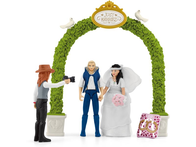 Schleich Spielfigurenset Horse Club Hochzeitskutsche Romantisches Pferde-Spielset