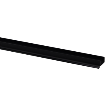 Keukenplintprofiel zwart 9,5x20mm 260cm