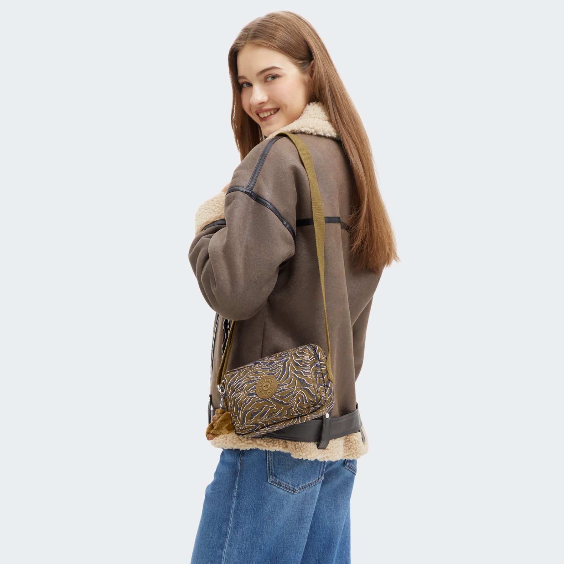 ABANU Mini Sac à Bandoulière avec Sangle Ajustable - Undersea Leaves