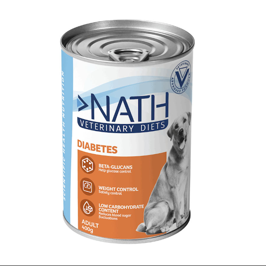 Ração Nath Veterinary Diets Diabetes Lamb Can para Cães