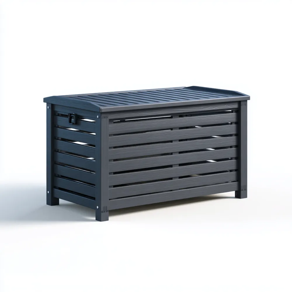 Kunststoff Aufbewahrungsbox 120x60x60 cm - Anthrazit - Wetterfestes Design